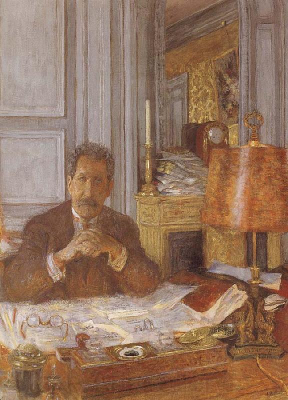 Edouard Vuillard Opal harp in his office